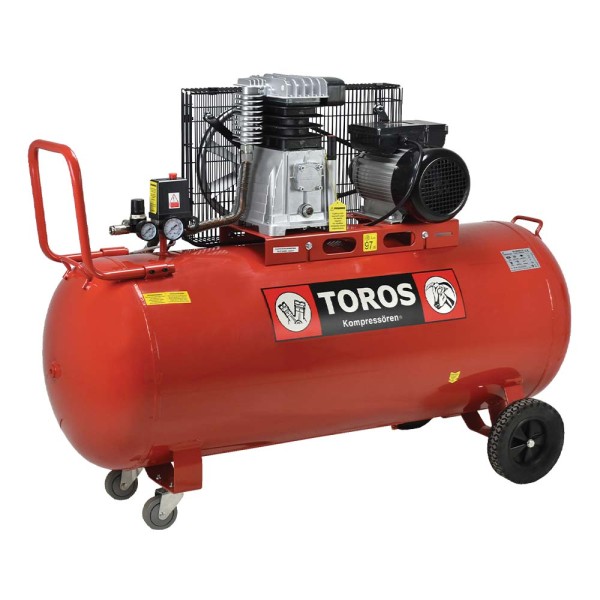 Toros | Αεροσυμπιεστής Με Ιμάντα 3Hp TOROS DH-30200/10 (602040)
